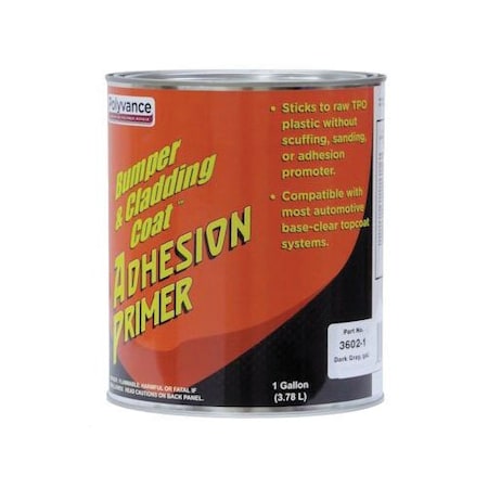 Polyvance Bumper and Cladding Coat Adhesion Primer - Dk Gray Gallon 3602-1